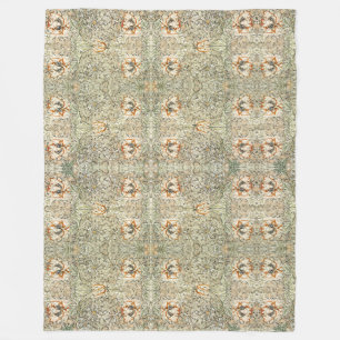 Couverture Polaire William Morris Antique Honeysuckle Floral Classic