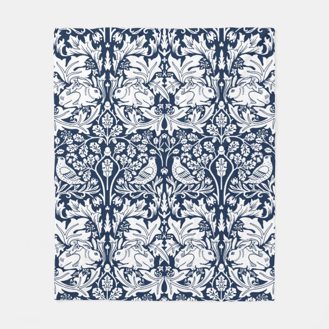 Couverture Polaire William Morris Brer Motif de lapin (Devant)