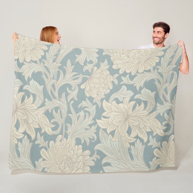Couverture Polaire William Morris Chrysanthemum Motif (En situation)