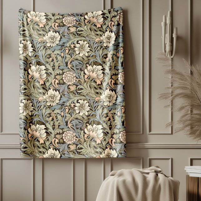 Couverture Polaire William Morris Classic Motifs Floraux (Timeless William Morris Classic Floral Patterns Fleece Blanket)