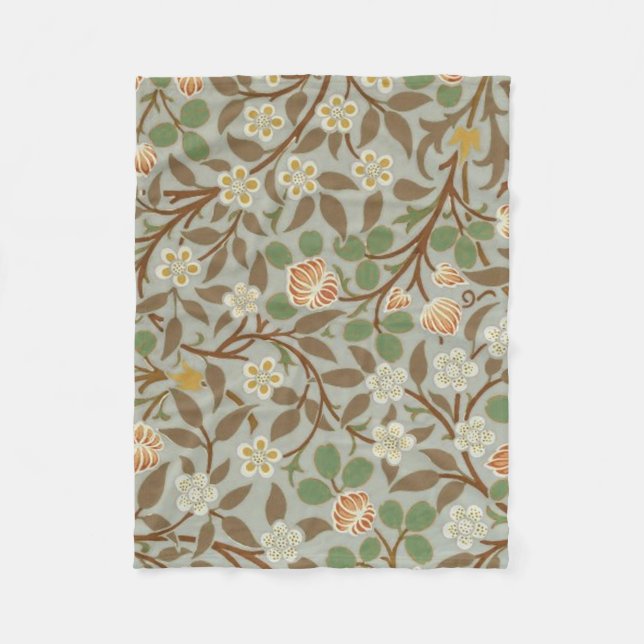 Couverture Polaire William Morris Clover Fleur botanique (Devant)