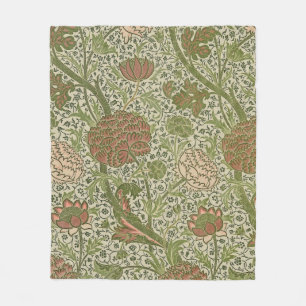 Couverture Polaire William Morris Cray Fleur de Sauge Floral Botaniqu