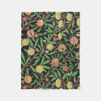 Couverture Polaire William Morris Fruit motif Vintage