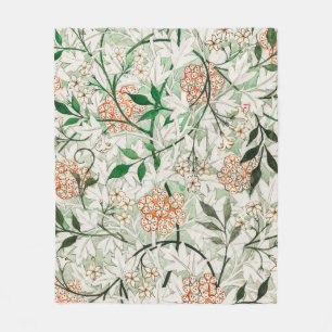 Couverture Polaire William Morris Jardin Fleur de Jasmin Classique