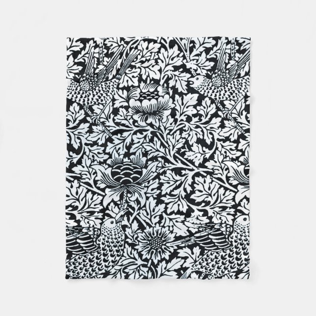 Couverture Polaire William Morris Particularités Florales Anénome d'o (Devant)