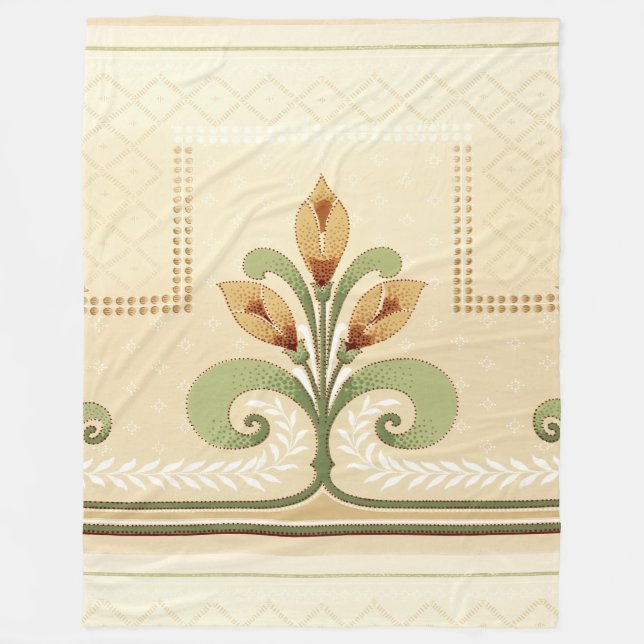 Couverture Polaire William Morris Row of Lilies (Devant)