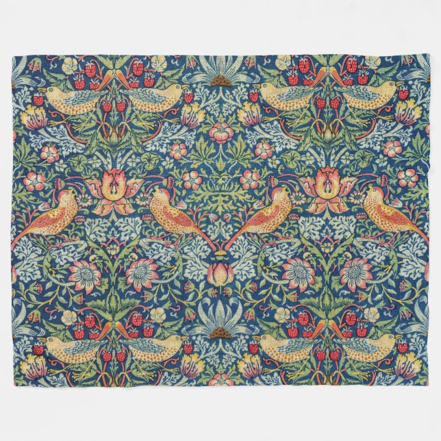 Couverture Polaire William Morris - Thief aux fraises (Devant (Horizontal))