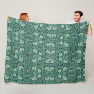 Couverture Polaire William Morris Vintage motif floral Pimpernel
