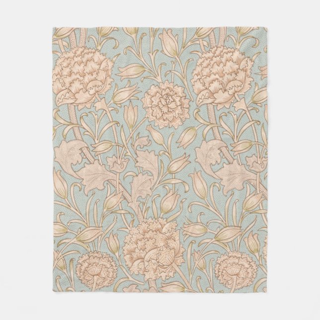 Couverture Polaire William Morris Wild Tulip Fleur Design Floral (Devant)