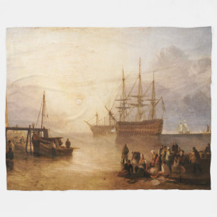 Couverture Polaire William Turner - Le Couchage Du Soleil À Travers L