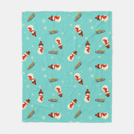 Couverture Polaire Winter Wonderland Snowmen