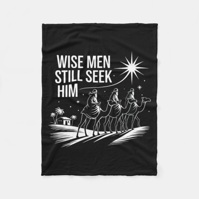 Couverture Polaire Wise Men Still Seek Him Christian Christmas Jesus  (Devant)