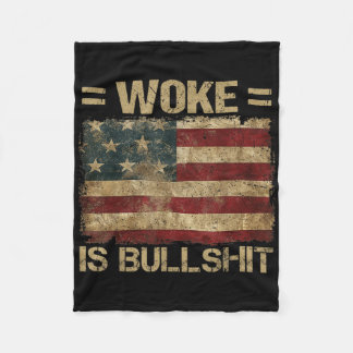 Couverture Polaire Woke Est Amusant Trump Anti Woke