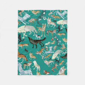 Couverture Polaire Wolves of the World (pattern)