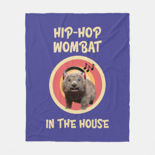 Couverture Polaire Wombat Hip-hop Drôle dans la Maison