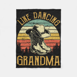 Couverture Polaire Women Line Dance Grandma Danseuse Danse Pays Mu