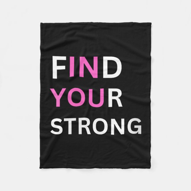 Couverture Polaire Womens Find Your Strong, In You! V-neck  (Devant)