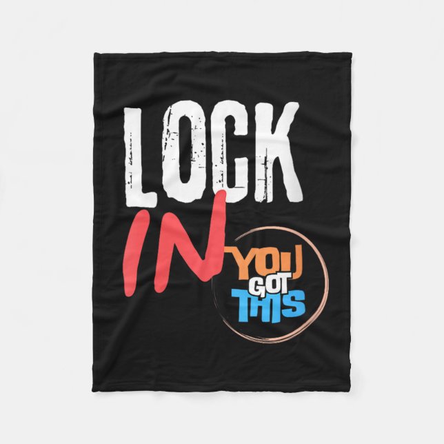 Couverture Polaire Womens Lock In You Got This Teacher Testing Motiva (Devant)
