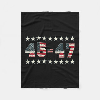 Couverture Polaire Womens Pro Trump 2024 45th Potus 45=47 Président 2