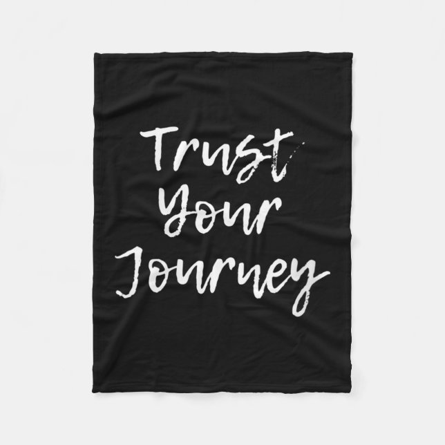 Couverture Polaire Womens Trust Your Journey Sitive Thinking Motivati (Devant)