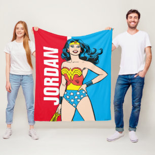 Couverture Polaire Wonder Woman debout