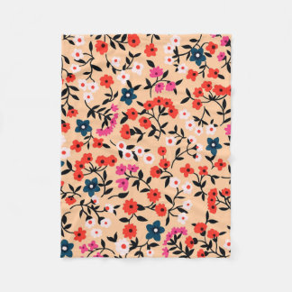 Couverture Polaire Xmas Cadeau mignon Petite Fleur sans couture