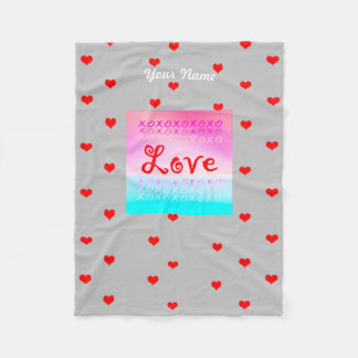Couverture Polaire Xoxo d'amour