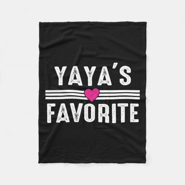 Couverture Polaire Yaya's Favorite  (Devant)