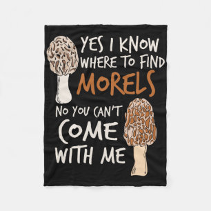 Couverture Polaire Yes I Know Where To Find The Morels