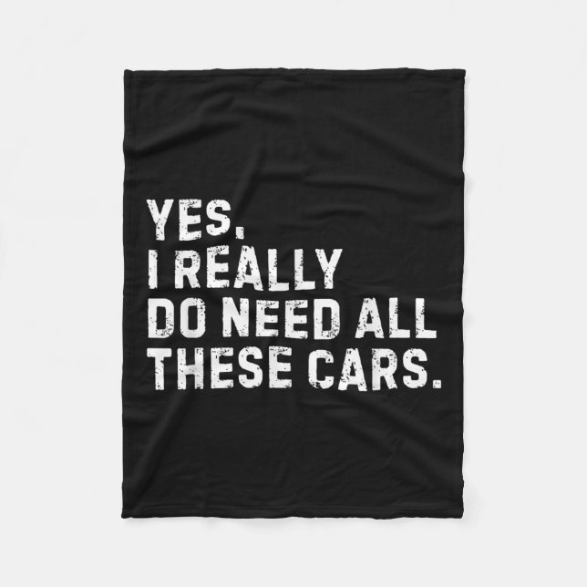 Couverture Polaire Yes I Really Do Need All These Funny Car Enthusias (Devant)