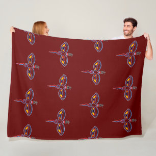 Couverture Polaire Yeux de sagesse de Bouddha - Les yeux du temple Bo