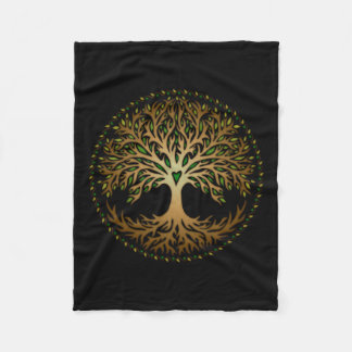 Couverture Polaire Yggdrasil, Celtique, Arbre, Vie, Nordique, Mytholo