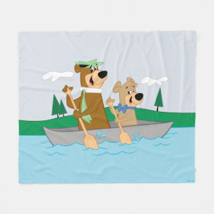 Couverture Polaire Yogi Bear et Boo Boo Fun Canoe Adventure