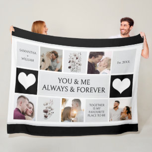 Couverture Polaire You and Me Always & Forever Photo Collage