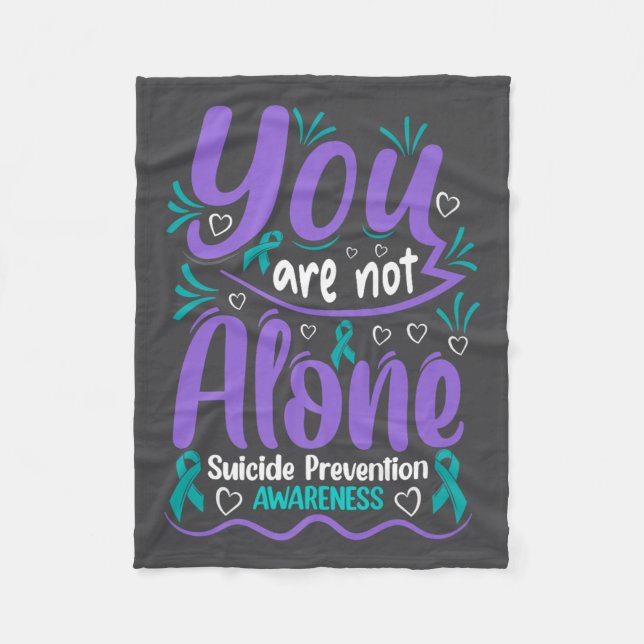 Couverture Polaire You Are Not Alone Suicide Prevention Awareness Pre (Devant)