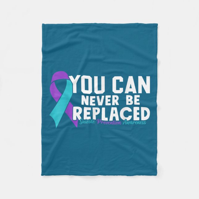 Couverture Polaire You Can Never Be Replaced Suicide Prevention Aware (Devant)