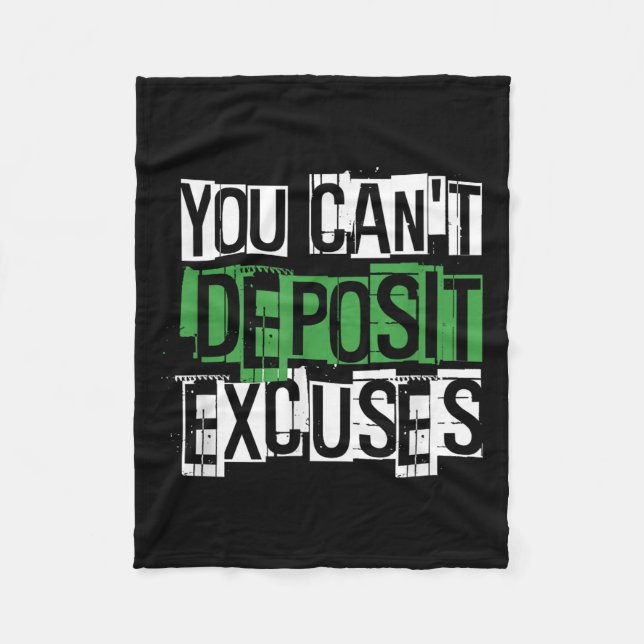 Couverture Polaire You Can't Desit Excuses Motivational For Entrepren (Devant)