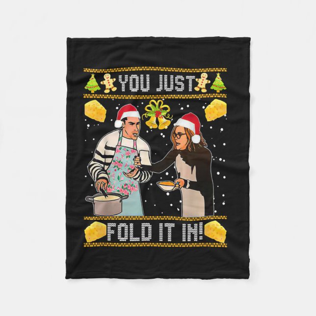 Couverture Polaire You Just Fold It In Christmas Xmas Pajamas Christm (Devant)