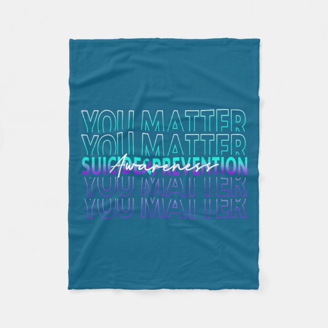 Couverture Polaire You Suicide Prevention Awareness Mental Health Mon (Devant)