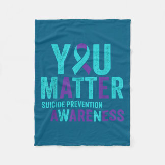 Couverture Polaire You Suicide Prevention Awareness Ribbon 