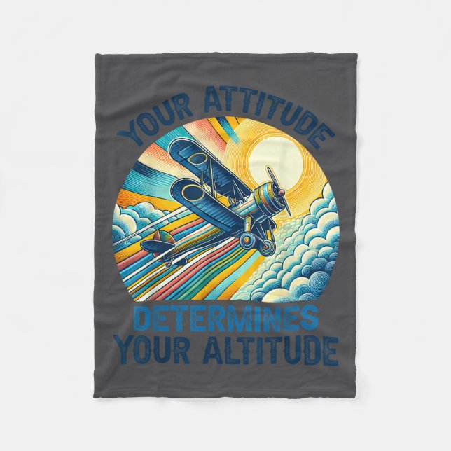 Couverture Polaire Your Attitude Determines Your Altitude Motivationa (Devant)