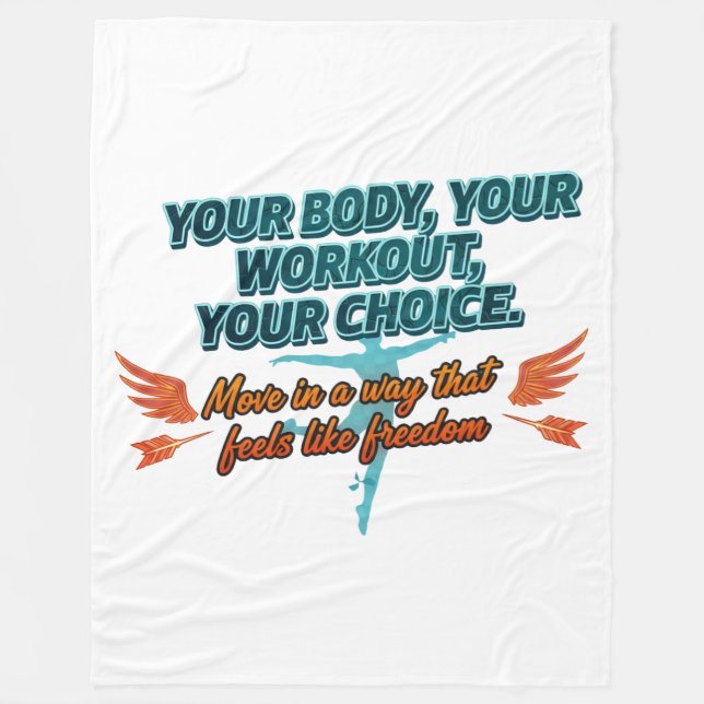 Couverture Polaire Your Body Your Workout Your Choice (Devant)