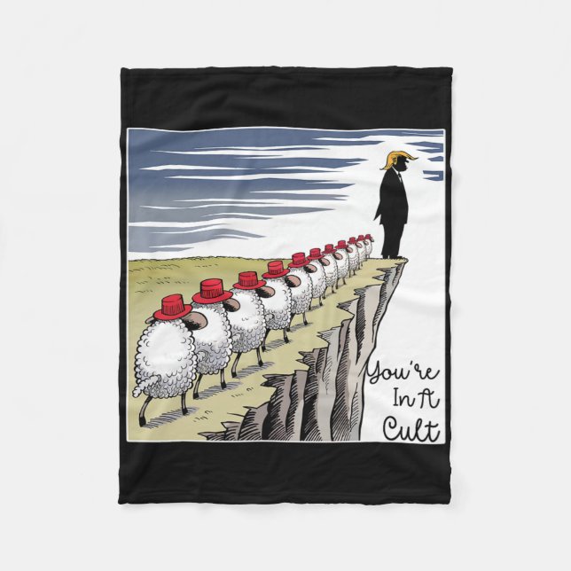 Couverture Polaire You're In A Cult - Funny Anti Trump  (Devant)