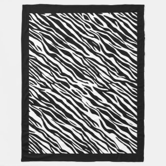 Couverture Polaire Zebra Imprimer Motif Fleece Blanket