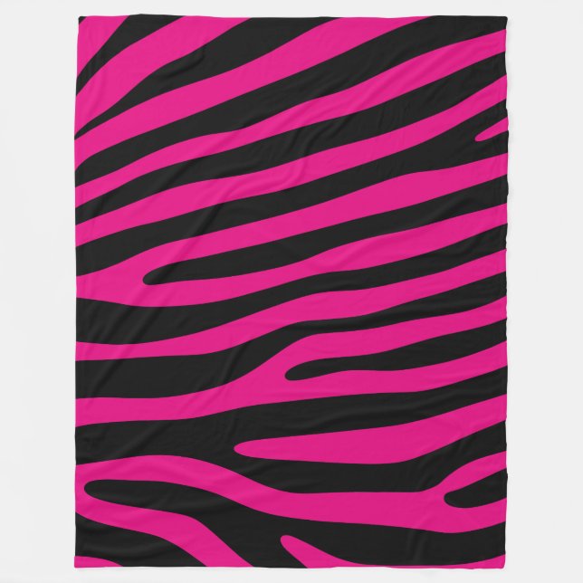 Couverture Polaire Zebra rayures motif + votre arrière - plan & idées (Devant)