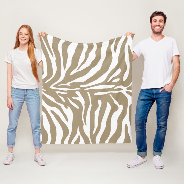 Couverture Polaire Zebra Stripes (En situation)