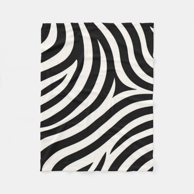 Couverture Polaire Zebra Stripes Impression moderne (Devant)