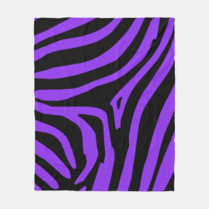 Couverture Polaire Zèbre pourpre