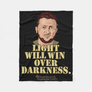 Couverture Polaire Zelensky Quote Light Will Win Ukrainian President