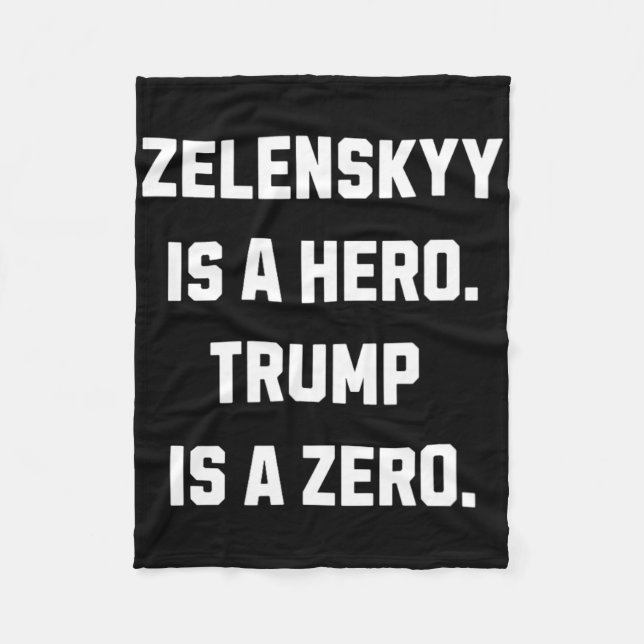 Couverture Polaire Zelenskyy Is A Hero.  (Devant)